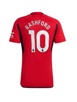 Moški Nogometna dresi replika Manchester United Marcus Rashford #10 Domači 2023-24 Kratek rokav
